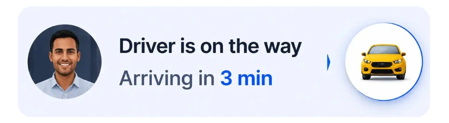 Driver on the way